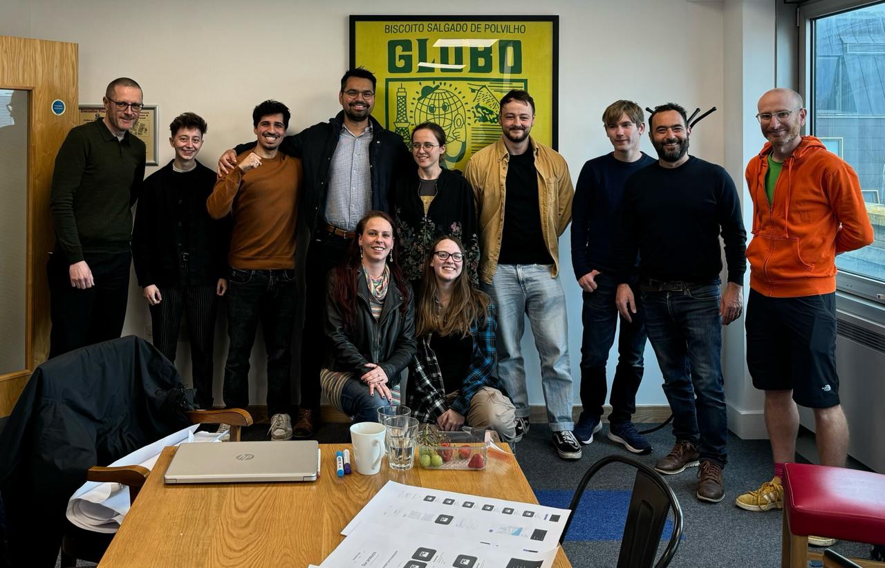 A collage of developers during the software development bootcamp.