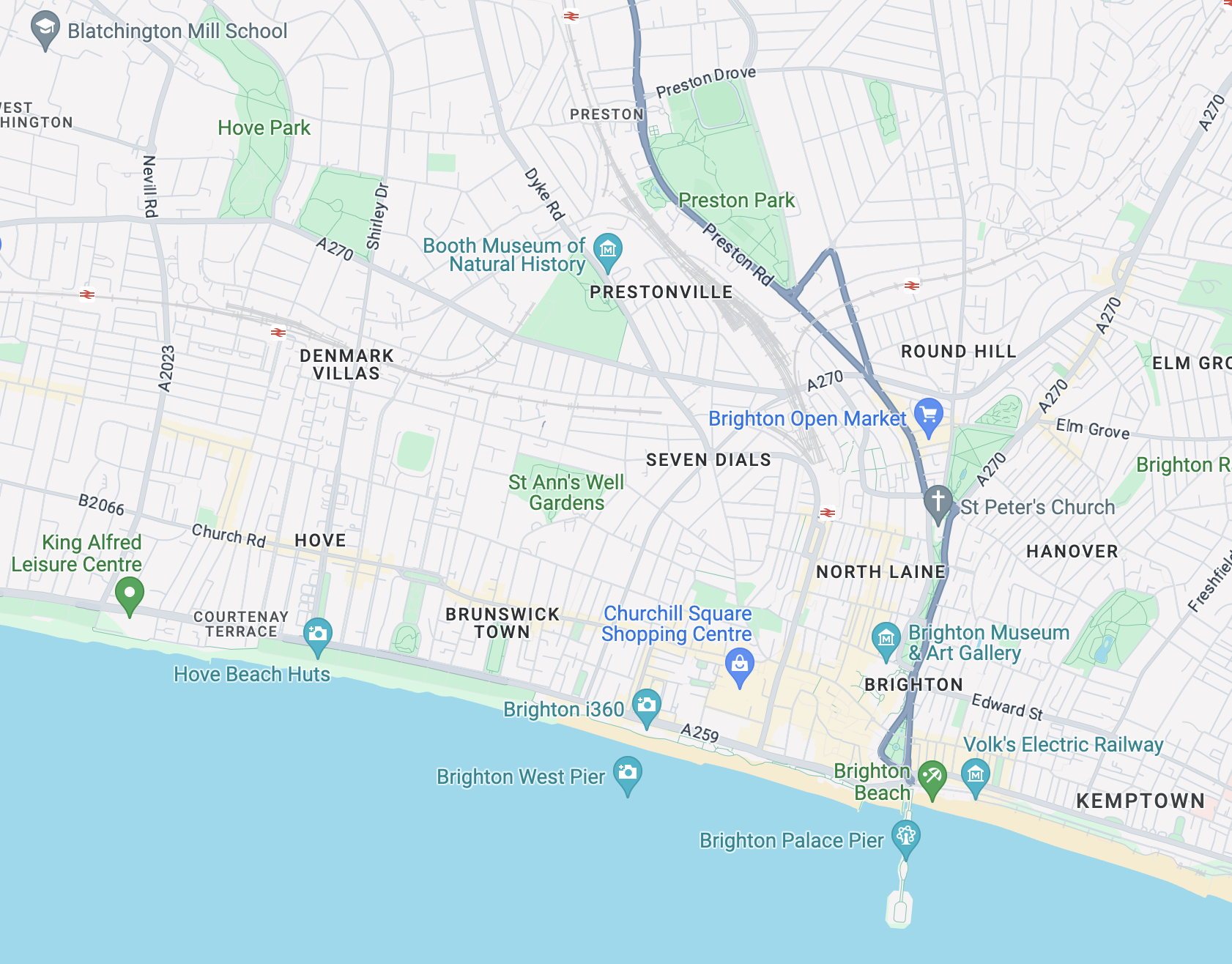Google map showing our location
